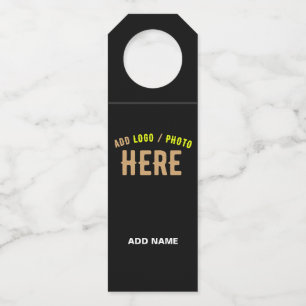 COLGADOR PARA BOTELLAS ESTILOSO MODERNO PERSONALIZABLE NEGRO MARCADO VERI