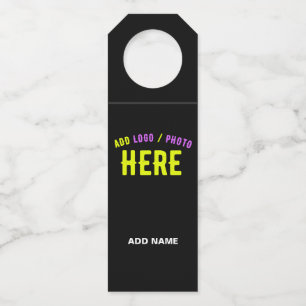 COLGADOR PARA BOTELLAS ESTILOSO MODERNO PERSONALIZABLE NEGRO VERIFICADO D