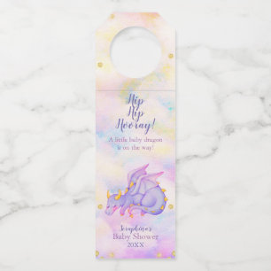 Colgador Para Botellas Fantasía Chicas morados Dragon Baby Shower