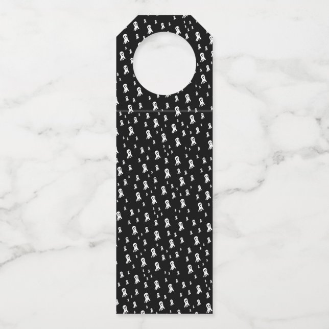 Colgador Para Botellas Fantasmas oscuros de Halloween (Anverso)