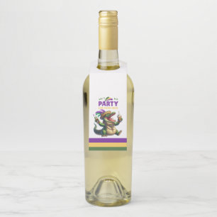 Colgador Para Botellas Feliz Mardi Gras Cocodrilo