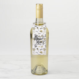 Colgador Para Botellas Fiesta de Año Nuevo Feliz