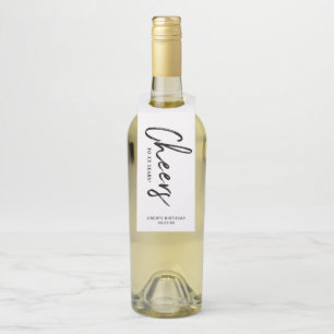 Colgador Para Botellas Fiesta de las letras modernas de pincel blanco y n