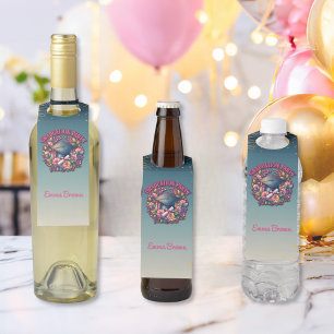 Colgador Para Botellas Fiesta floral del partido de graduación