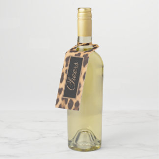 Colgador Para Botellas fiesta salvaje chic femenino estampado leopardo vi