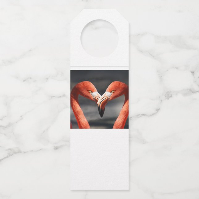 Colgador Para Botellas Flamenco de San Valentín (Anverso)