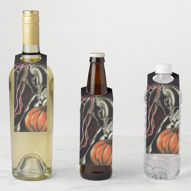 Colgador Para Botellas Flaschenanhänger Halloween Party, Geisterpferd (In situ)