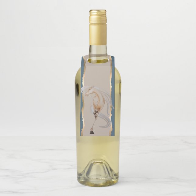 Colgador Para Botellas Flaschenanhänger mit edlem Pferdemotiv (En botella)