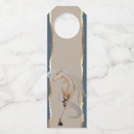 Colgador Para Botellas Flaschenanhänger mit edlem Pferdemotiv