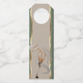 Colgador Para Botellas Flaschenanhänger mit edlem Pferdemotiv