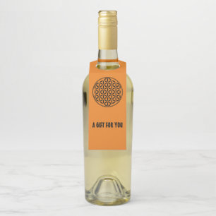 Colgador Para Botellas FLOR DE LA VIDA - Símbolo de Geometría Sagrada com