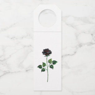 Colgador Para Botellas Flor de rosa negra