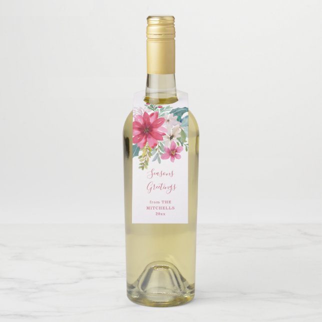 Colgador Para Botellas Flores acuáticas de vacaciones para navidades (En botella)