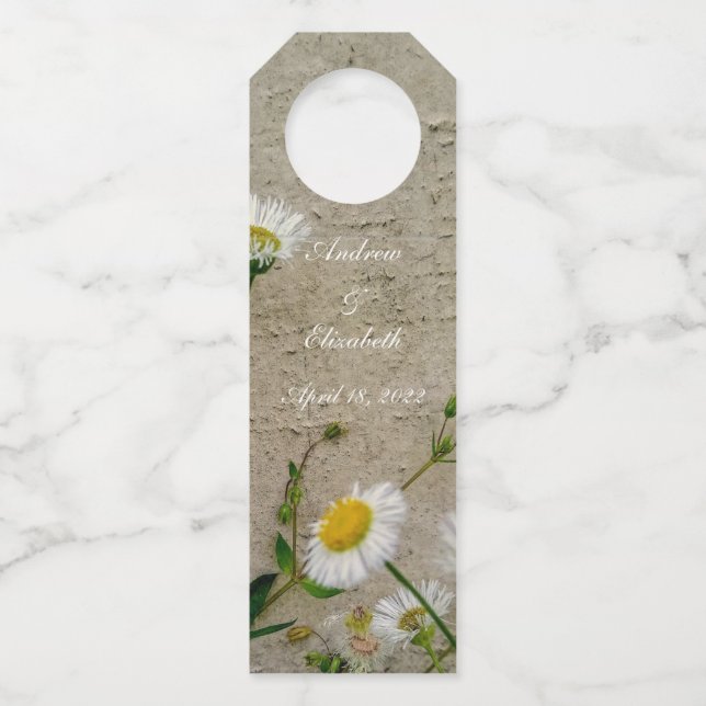 Colgador Para Botellas Flores salvajes de primavera personalizadas (Anverso)