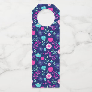 Colgador Para Botellas Fondo con patrón floral lindo