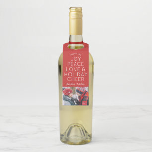 Colgador Para Botellas Foto del navidad de la alegría del día de fiesta