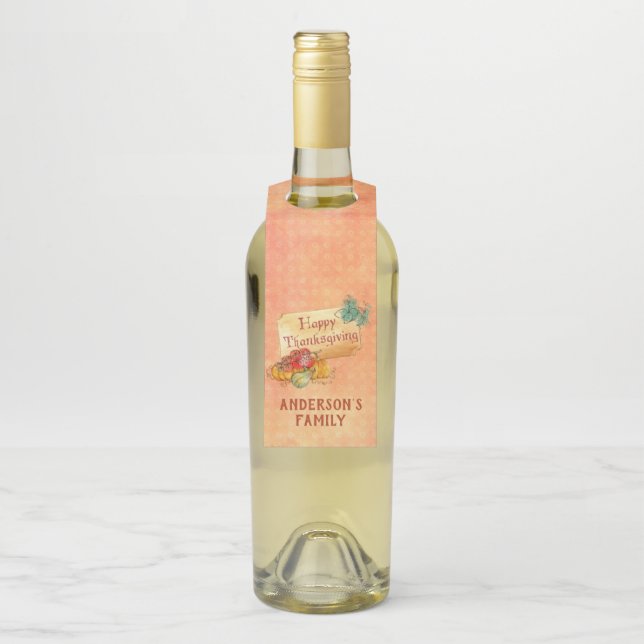 Colgador Para Botellas Frutas otoñales (En botella)