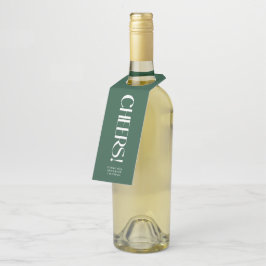 Colgador Para Botellas Fuente Serif Decorativa Deep Pine para Bodas Cheer