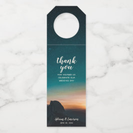 Colgador Para Botellas Galaxia Cielo Nocturno Estrellas Montaña Amanecer 