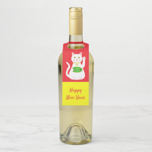 Colgador Para Botellas Gato Oriental de la Suerte Año Nuevo Chino Persona