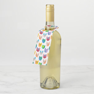 Colgador Para Botellas Gatos acuarelas y amigos