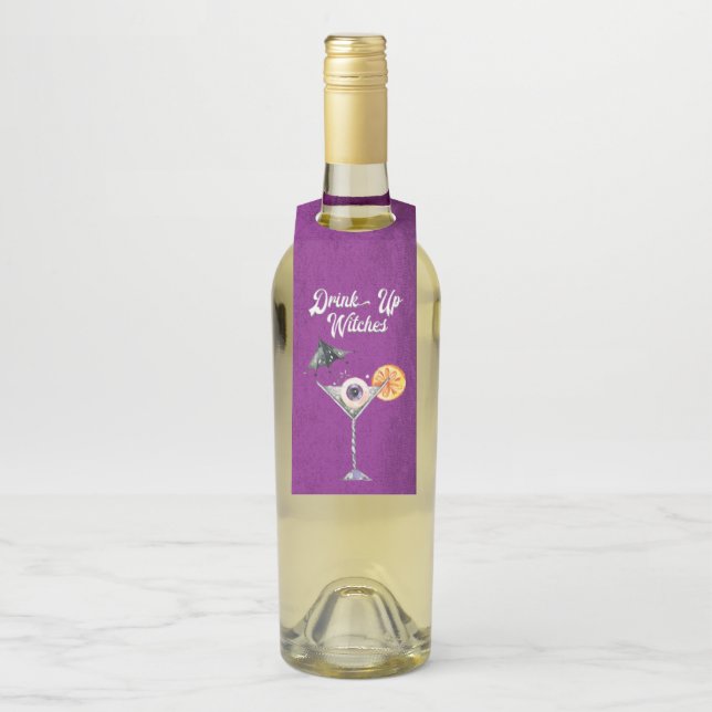 Colgador Para Botellas Graciosa bebida de Halloween con brujas (En botella)