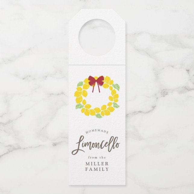 Colgador Para Botellas Guirnalda de Limoncello (Anverso)