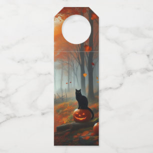 Colgador Para Botellas Halloween/Otoño/pumpkin/gato 