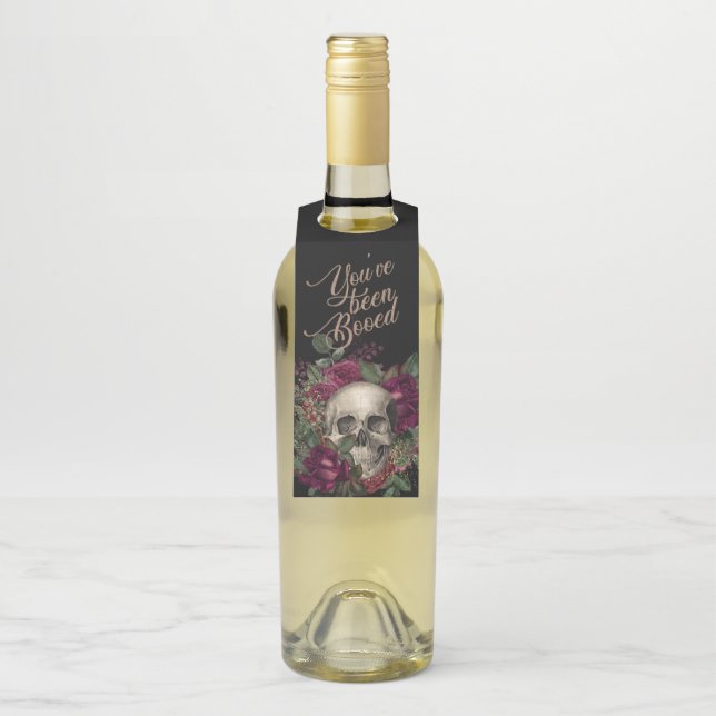 Colgador Para Botellas Halloween, Skull, Halloween gótico, suministros de (En botella)