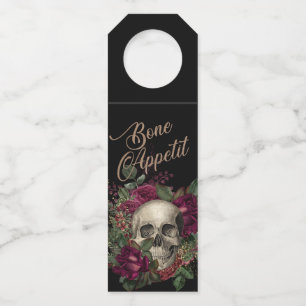 Colgador Para Botellas Halloween, Skull, Halloween gótico, suministros de