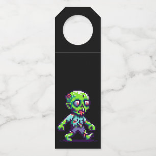 Colgador Para Botellas Halloween zombie divertido de 8 bits