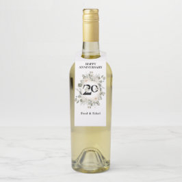 Colgador Para Botellas Hermoso wreath floral pastel ANIVERSARIO 20 