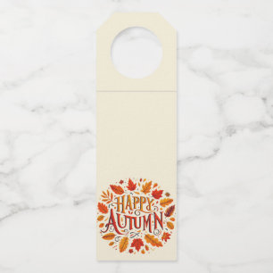 Colgador Para Botellas hojas clásicas & Otoño Feliz