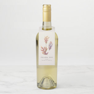 Colgador Para Botellas Hojas de otoño día de acción de gracias vino de ag
