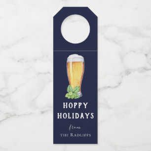 Colgador Para Botellas Hoppy Holidays Personalizado Holiday Botella colga