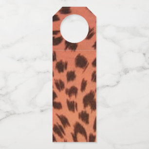 COLGADOR PARA BOTELLAS IMPRESIÓN ANIMAL EN ROPA