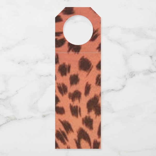 COLGADOR PARA BOTELLAS IMPRESIÓN DE ANIMAL PINK (Anverso)