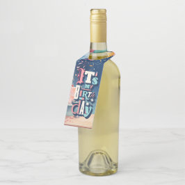 Colgador Para Botellas Invitación a la fiesta de cumpleaños