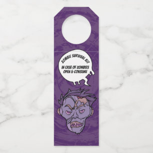 Colgador Para Botellas Kit de supervivencia de borrachos divertidos zombi