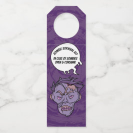 Colgador Para Botellas Kit de supervivencia de borrachos divertidos zombi