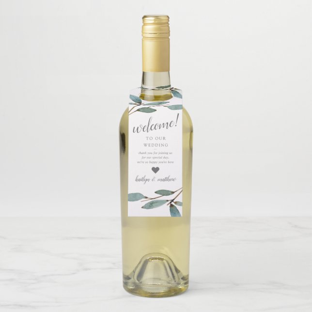 Colgador Para Botellas La Colección de Bodas Botanical Bliss (En botella)