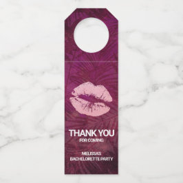 Colgador Para Botellas Labios Brillantes Rosados Sexys Glamurosos Gracias