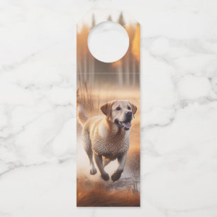 Colgador Para Botellas Labrador/perro en la caza de pato en otoño