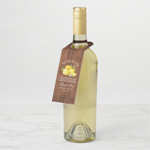 Colgador Para Botellas Lemons Wood Limoncello Gracias