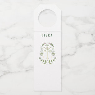 Colgador Para Botellas Libra blanca, zodiaco, signo zodiacal