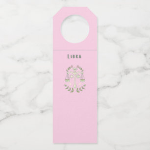 Colgador Para Botellas Libra Rosa, zodiaco, signo zodiacal