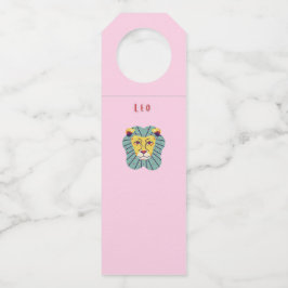 Colgador Para Botellas Lindo Leo, zodiaco, impresión de signo estelar