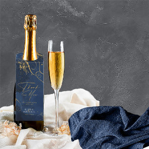 Colgador Para Botellas Línea fina de oro Resumen Boda de la Marina ID867