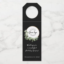 Colgador Para Botellas Logo de negocios Mensaje de vacaciones Moderna Wre