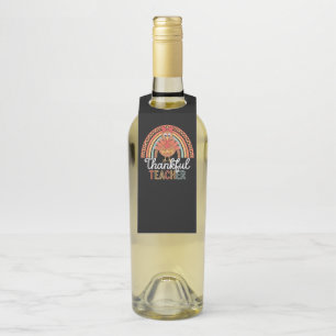 Colgador Para Botellas Maestro Agradecido Escuela de Acción de Gracias Be